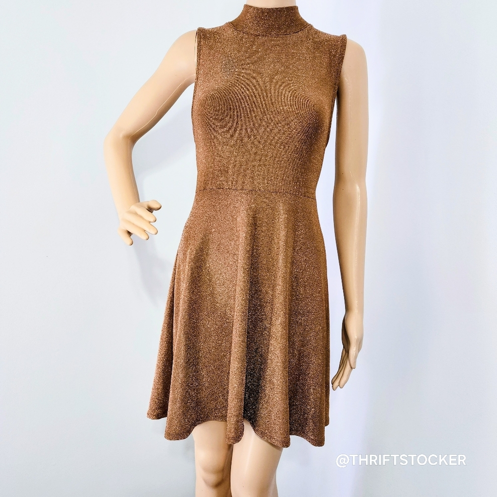 Wild Fable Gold Shimmer Dress